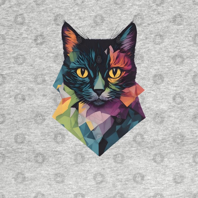 Abstract Cat Head by MonkeyStuff